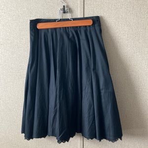 Black Odille skirt from Anthropologie